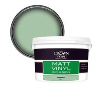Crown Trade Vinyl Matt Walls & Ceilings Emulsion Paint Greensleeves (F4501F) 10L