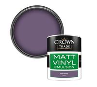 Crown Trade Vinyl Matt Walls & Ceilings Emulsion Paint High Society (S8122N) 1L
