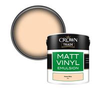 Crown Trade Vinyl Matt Walls & Ceilings Emulsion Paint Honey Wine (4895) 2.5L
