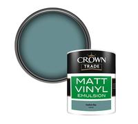 Crown Trade Vinyl Matt Walls & Ceilings Emulsion Paint Hudson Bay (K9231M) 1L