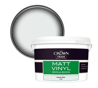 Crown Trade Vinyl Matt Walls & Ceilings Emulsion Paint Icelandic White (J5820D) 10L