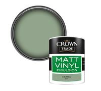 Crown Trade Vinyl Matt Walls & Ceilings Emulsion Paint In The Willows (E9341C) 1L