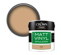 Crown Trade Vinyl Matt Walls & Ceilings Emulsion Paint Kashmir (5450) 2.5L