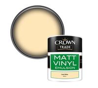 Crown Trade Vinyl Matt Walls & Ceilings Emulsion Paint Lazy Daisy (B5811K) 1L