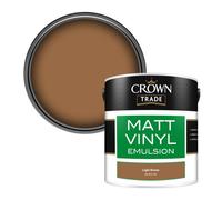 Crown Trade Vinyl Matt Walls & Ceilings Emulsion Paint Light Brown Bs 381C 320 (320) 2.5L