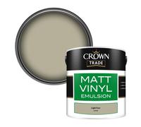 Crown Trade Vinyl Matt Walls & Ceilings Emulsion Paint Light Fern (C4430S) 2.5L