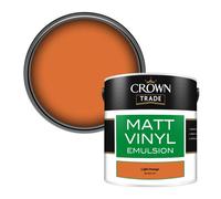 Crown Trade Vinyl Matt Walls & Ceilings Emulsion Paint Light Orange Bs 381C 557 (557) 2.5L