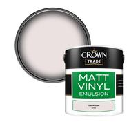 Crown Trade Vinyl Matt Walls & Ceilings Emulsion Paint Lilac Whisper (X8760E) 2.5L