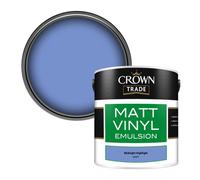 Crown Trade Vinyl Matt Walls & Ceilings Emulsion Paint Midnight Highlight (Q4283T) 2.5L
