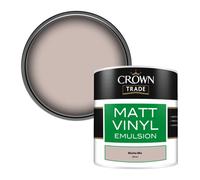 Crown Trade Vinyl Matt Walls & Ceilings Emulsion Paint Mocha Mix (Z0510J) 250Ml Tester