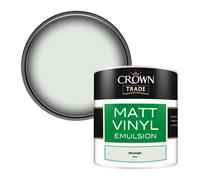 Crown Trade Vinyl Matt Walls & Ceilings Emulsion Paint Moonlight (18C31) 250Ml Tester