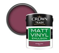 Crown Trade Vinyl Matt Walls & Ceilings Emulsion Paint Moonlight N' Roses (V8094G) 5L