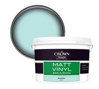 Crown Trade Vinyl Matt Walls & Ceilings Emulsion Paint Moscari Blue (K0711G) 10L