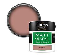 Crown Trade Vinyl Matt Walls & Ceilings Emulsion Paint Moulin Rouge (Y1281K) 2.5L