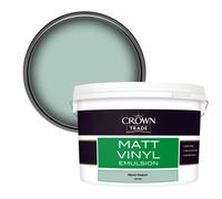 Crown Trade Vinyl Matt Walls & Ceilings Emulsion Paint Mystic Seaport (H4540W) 10L