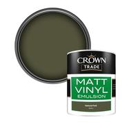 Crown Trade Vinyl Matt Walls & Ceilings Emulsion Paint National Park (D2101J) 1L