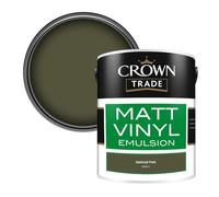 Crown Trade Vinyl Matt Walls & Ceilings Emulsion Paint National Park (D2101J) 5L
