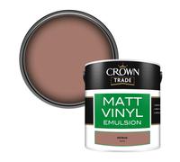 Crown Trade Vinyl Matt Walls & Ceilings Emulsion Paint Old Brick (Y7221H) 2.5L