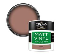 Crown Trade Vinyl Matt Walls & Ceilings Emulsion Paint Old Brick (Y7221H) 250Ml Tester