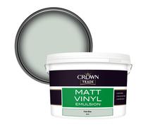Crown Trade Vinyl Matt Walls & Ceilings Emulsion Paint Pale Blue (Du54) 10L