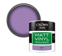 Crown Trade Vinyl Matt Walls & Ceilings Emulsion Paint Pale Lilac (Du45) 250Ml Tester