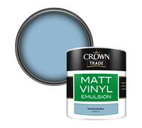 Crown Trade Vinyl Matt Walls & Ceilings Emulsion Paint Pale Roundel Blue Bs 381C 172 (172) 250Ml Tester