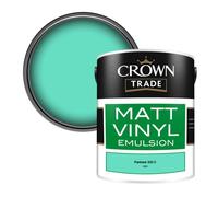 Crown Trade Vinyl Matt Walls & Ceilings Emulsion Paint Pantone 333 C (333C) 5L