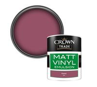 Crown Trade Vinyl Matt Walls & Ceilings Emulsion Paint Passion (8604) 1L