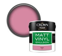 Crown Trade Vinyl Matt Walls & Ceilings Emulsion Paint Passion (V6343F) 2.5L