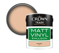 Crown Trade Vinyl Matt Walls & Ceilings Emulsion Paint Peanut Butter (06C33) 5L