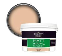 Crown Trade Vinyl Matt Walls & Ceilings Emulsion Paint Peanut Butter Bs 06 C 33 (06C33) 10L