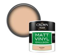 Crown Trade Vinyl Matt Walls & Ceilings Emulsion Paint Peanut Butter Bs 06 C 33 (06C33) 250Ml Tester