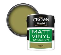 Crown Trade Vinyl Matt Walls & Ceilings Emulsion Paint Pendle Hill (C6272J) 5L