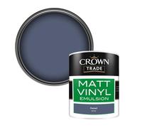 Crown Trade Vinyl Matt Walls & Ceilings Emulsion Paint Penned (Q4112E) 1L