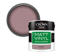 Crown Trade Vinyl Matt Walls & Ceilings Emulsion Paint Plum Smoothie (W9270Z) 2.5L