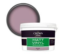 Crown Trade Vinyl Matt Walls & Ceilings Emulsion Paint Plum Swirl (U8321J) 10L