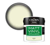Crown Trade Vinyl Matt Walls & Ceilings Emulsion Paint Primrose (4831) 2.5L