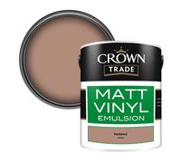 Crown Trade Vinyl Matt Walls & Ceilings Emulsion Paint Reclaimed (Z1301B) 5L