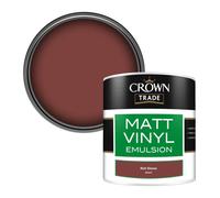 Crown Trade Vinyl Matt Walls & Ceilings Emulsion Paint Rich Sienna (X8082X) 250Ml Tester