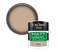 Crown Trade Vinyl Matt Walls & Ceilings Emulsion Paint Rocky Road (A6410V) 1L