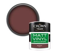 Crown Trade Vinyl Matt Walls & Ceilings Emulsion Paint Royal Sienna (X6072F) 1L
