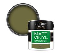 Crown Trade Vinyl Matt Walls & Ceilings Emulsion Paint Salad (C7142A) 2.5L