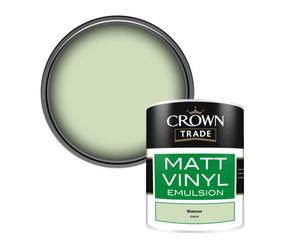 Crown Trade Vinyl Matt Walls & Ceilings Emulsion Paint Shannon (E2681B) 1L