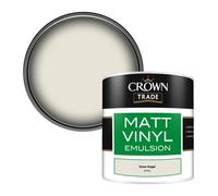 Crown Trade Vinyl Matt Walls & Ceilings Emulsion Paint Snow Angel (C2770J) 250Ml Tester