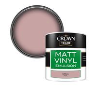 Crown Trade Vinyl Matt Walls & Ceilings Emulsion Paint Soft Berry (X0410Y) 250Ml Tester