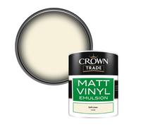Crown Trade Vinyl Matt Walls & Ceilings Emulsion Paint Soft Linen (C1870R) 1L