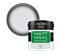 Crown Trade Vinyl Matt Walls & Ceilings Emulsion Paint Soft Steel (P6730F) 2.5L