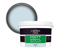 Crown Trade Vinyl Matt Walls & Ceilings Emulsion Paint Splash Blue (L5730U) 10L