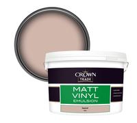 Crown Trade Vinyl Matt Walls & Ceilings Emulsion Paint Squirrel (4578) 10L