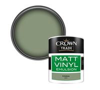 Crown Trade Vinyl Matt Walls & Ceilings Emulsion Paint St Andrews (E4281F) 1L